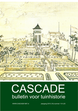 Cascade : Bulletin Voor Tuinhistorie