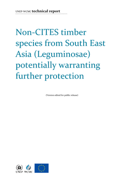 Non-CITES Timber Species from South Asia