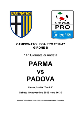 PARMA Vs PADOVA