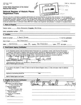 ^^Is^0 This Form Is for Use in Nominating Or Requesting Determinations for Individual Properties and Districts