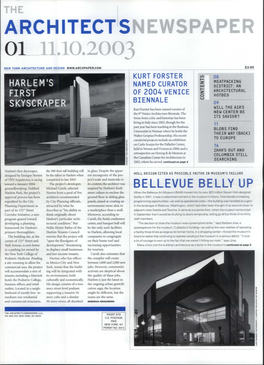 Architectsnewspaper 11.10.2003
