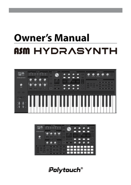 Owner's Manual