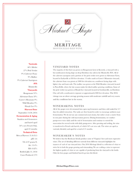 Meritage Monticello Red Wine