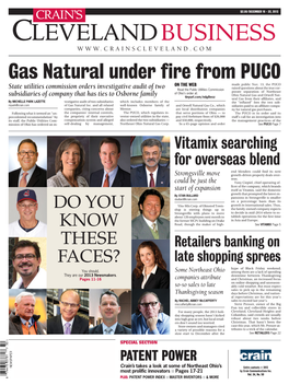 Gas Natural Under Fire from PUCO on the WEB Made Public Nov