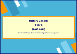 Foreword – History General Syllabus
