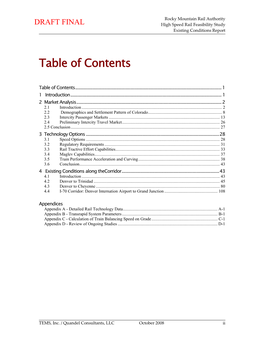 Table of Contents