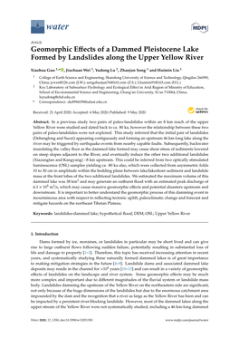 Geomorphic Effects of a Dammed Pleistocene Lake Formed By