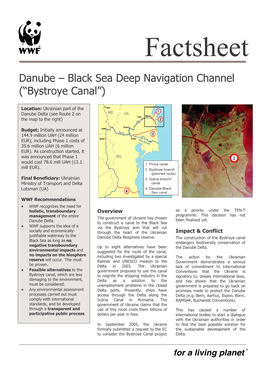 Danube Œ Black Sea Deep Navigation Channel (—Bystroye Canal“)