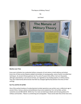 “The Nature of Military Theory”