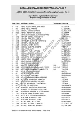 Batallón Cazadores Montaña Arapiles 7