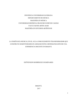 MÚSICA Y CONSTRUCCIÓN DE SUBJETIVIDADES (TESIS).Pdf