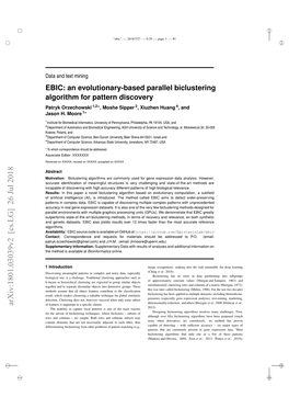 Arxiv:1801.03039V2 [Cs.LG] 26 Jul 2018 ✐ ✐ ✐ H Ehdi Vial at Available Is Method the Upeetr Information: Jhmoor Supplementary (Email: J.H.M