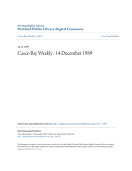 Casco Bay Weekly (1989) Casco Bay Weekly