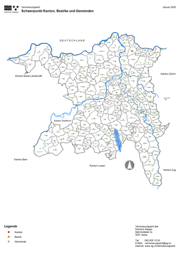 Schwerpunkt Kanton, Bezirke Und Gemeinden