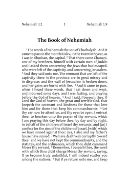 The Book of Nehemiah