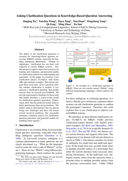 Asking Clarification Questions in Knowledge-Based Question Answering