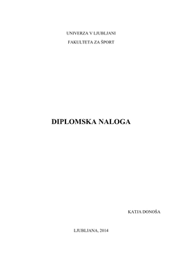 Diplomska Naloga