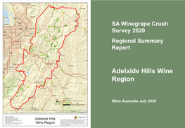 Adelaide Hills Wine Region