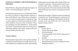 Venous Cutdown and Intraosseous Infusion