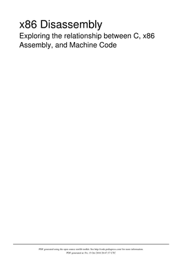 X86 Disassembly.Pdf