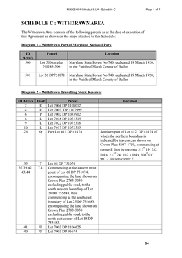 Schedule C : Withdrawn Area