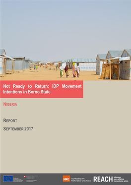 IDP Movement Intentions in Borno State