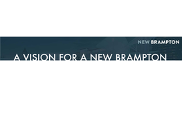 A Vision for a New Brampton Table of Contents