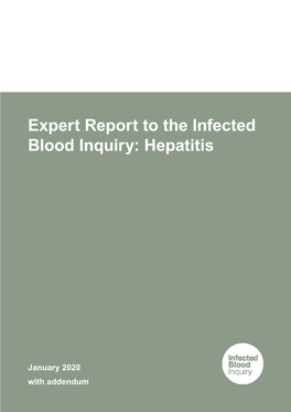 Expert Report to the Infected Blood Inquiry: Hepatitis