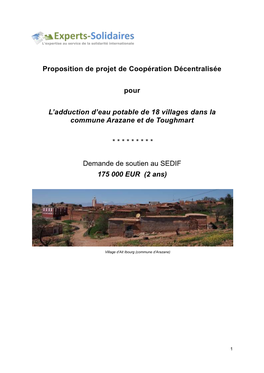 Document De Projet Arazane Final, Avril 2018, SB