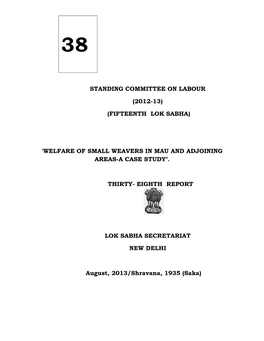 Standing Committee on Labour (2012-13) (Fifteenth