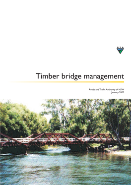 Timber Bridge Management Strategy