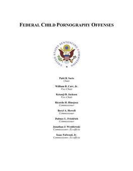 Federal Child Pornography Offenses