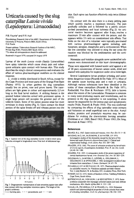 Urticaria Caused by the Slug (Lepidoptera: Limacodidae)