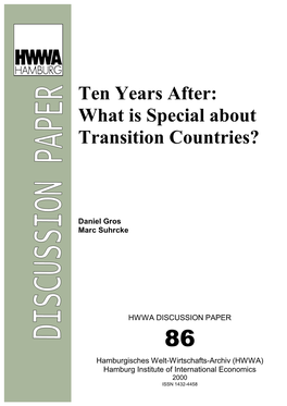 What Is Special About Transition Countries?