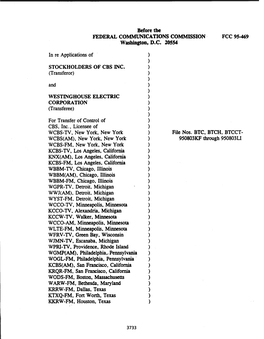 Before the FEDERAL COMMUNICATIONS COMMISSION· FCC 95-469 Washington, D.C