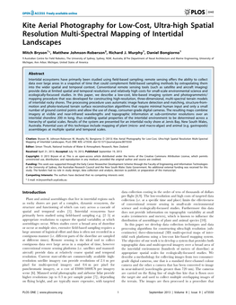 Kite Aerial Photography for Low-Cost, Ultra-High Spatial Resolution Multi-Spectral Mapping of Intertidal Landscapes