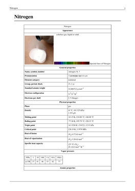 Nitrogen 1 Nitrogen