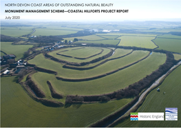 NORTH DEVON COAST AREAS of OUTSTANDING NATURAL BEAUTY MONUMENT MANAGEMENT SCHEME—COASTAL HILLFORTS PROJECT REPORT July 2020 1