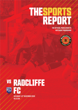 Thesports Report the Official Mickleover Fc Matchday Programme