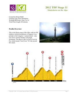 2012 TDF Stage 11 Shakedown on the Alps