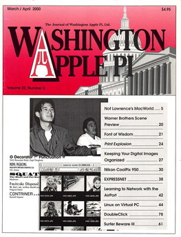 Washington Apple Pi Journal, March-April 2000