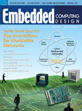 Embedded Computing Design Submit New Products: 4 / May 2005 Embedded Computing Design Opensystems Publishing™