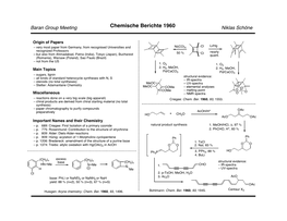 Chemische Berichte 1960 Niklas Schöne