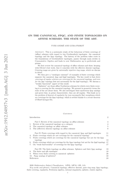 Arxiv:1912.04957V3 [Math.AG] 3 Jan 2021