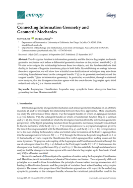 Connecting Information Geometry and Geometric Mechanics