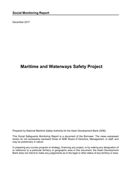 Maritime and Waterways Safety Project