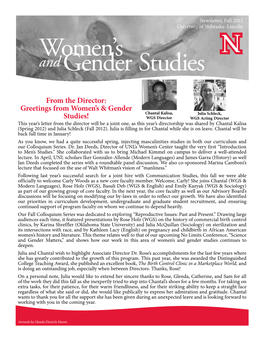 Women's Andgender Studies