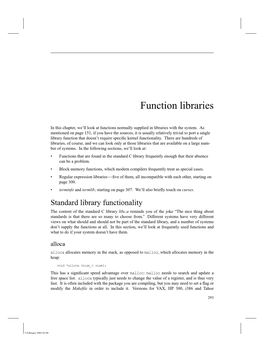 Chapter 18: Function Libraries 295