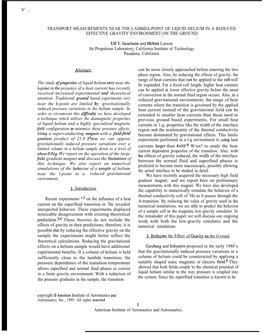 B' , TRANSPORT MEASUREMENTS NEAR the LAMBDA-POINT OF