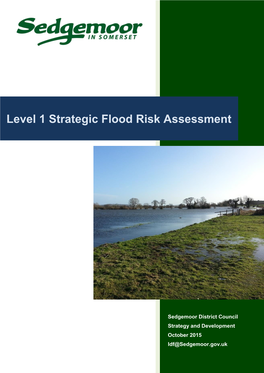 Level 1 Strategic Flood Risk Assessment